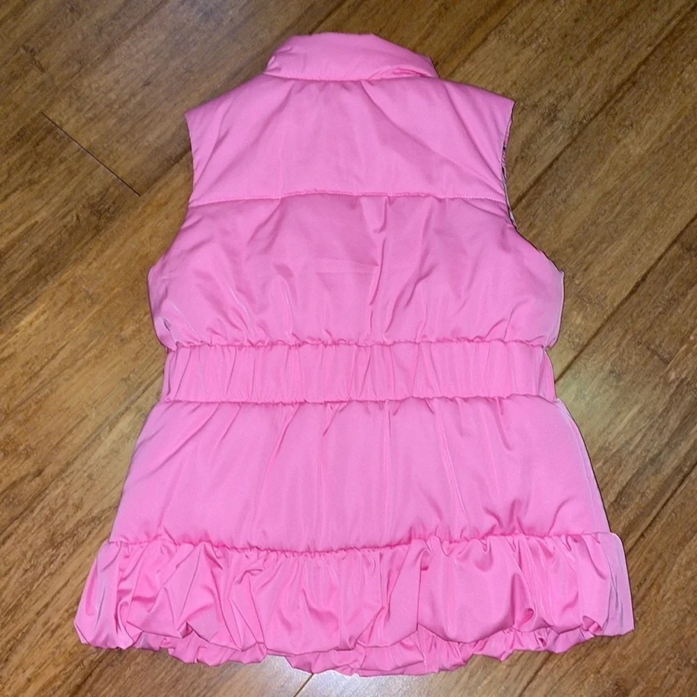 Lilly Pulitzer Girls Caylee Vest Hibiscus Pink Hanging With My Boo L (8-10) NWT